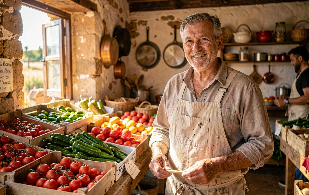 Mercado local em Portugal